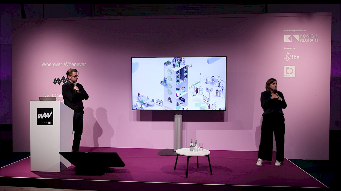 Wherever Whenever - Work Culture Festival: Unternehmensentwicklung und Unternehmensraum, Vortrag von M.O.O.CON, © IBA