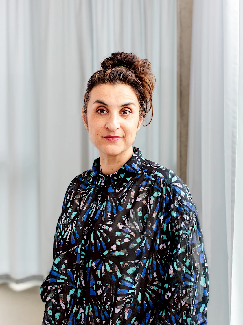 Gerda Karal, Innenarchitektin bdia, geschäftsführende Gesellschafterin LEPEL & LEPEL, Speakerin beim Wherever Whenever – Work Culture Festival 2026. Foto: © Nadine Schwickart