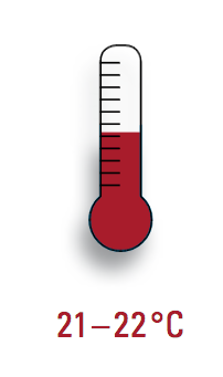 What is the comfortable room temperature?