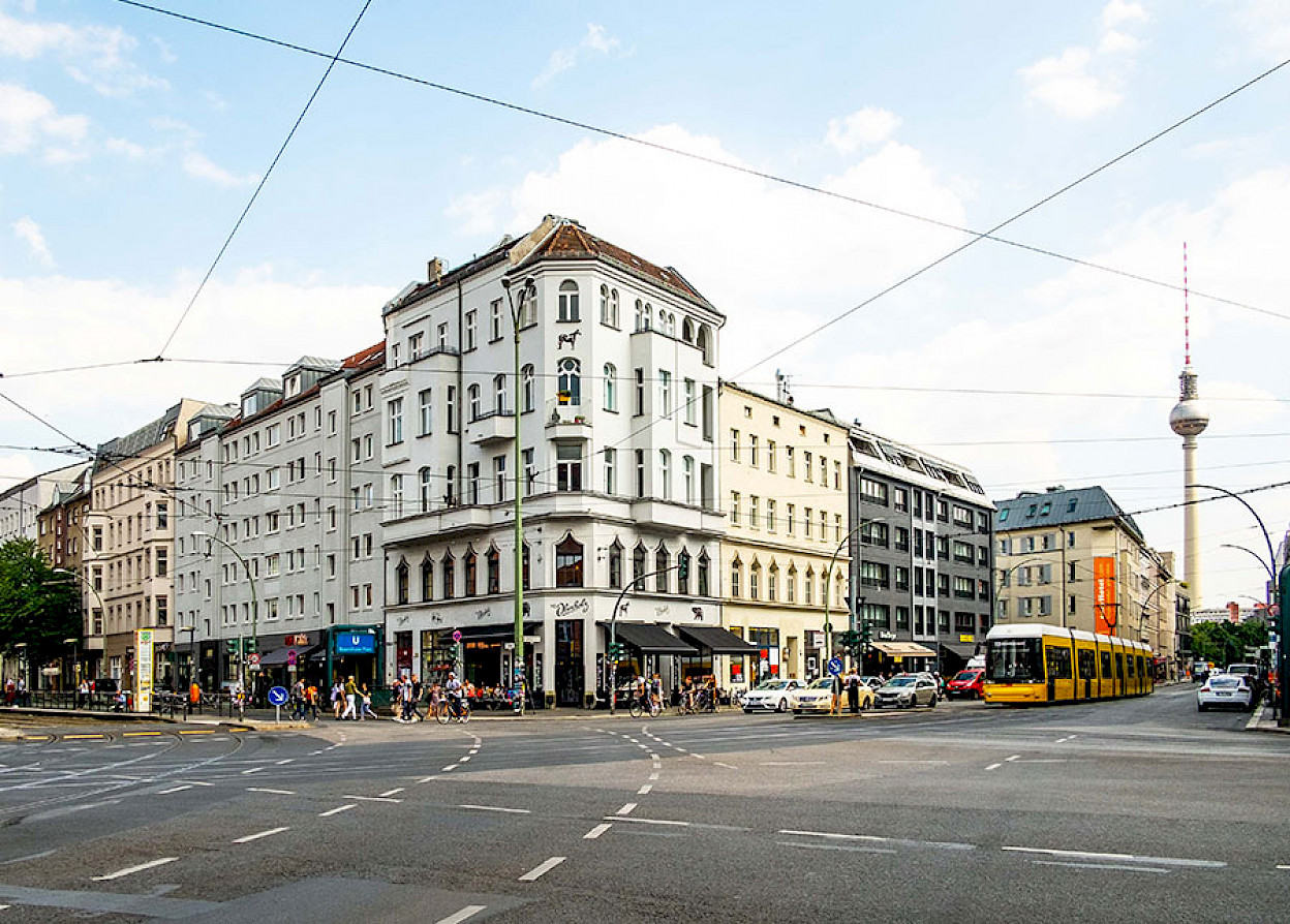 Das Stammhaus des St. Oberholz am Rosenthaler Platz.