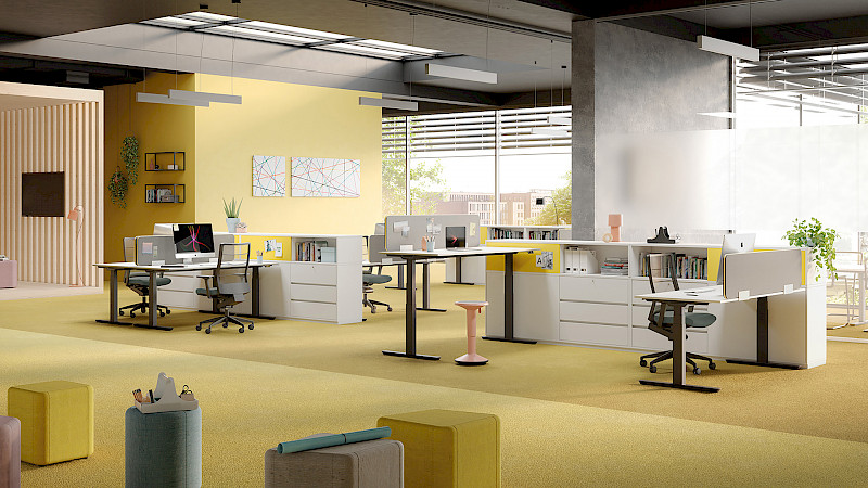 Working with all colleagues in one room has advantages and disadvantages. Image: Palmberg