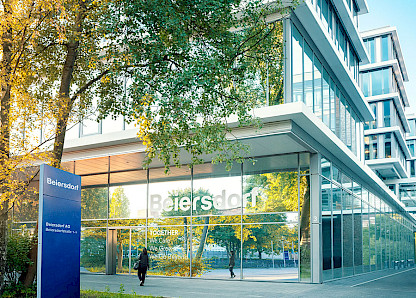 Eingangsbereich des Beiersdorf-Campus