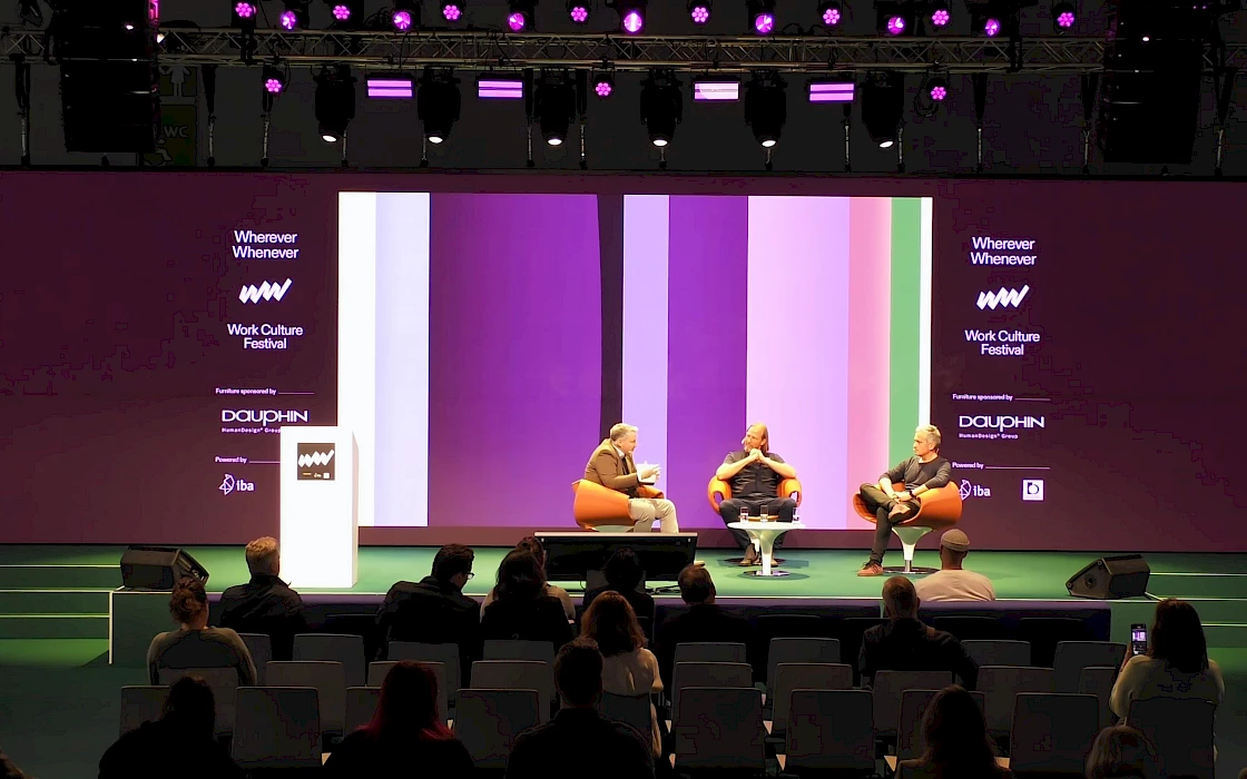 Wherever Whenever - Work Culture Festival, Decision AI with Wolfram Sauer, Andreas Loroch und Thorsten Heilig, Foto: IBA