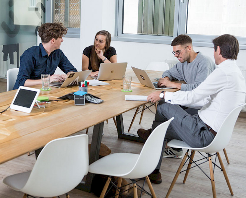 Die Mehrzahl aller Meetings finden mit max. vier Personen statt.