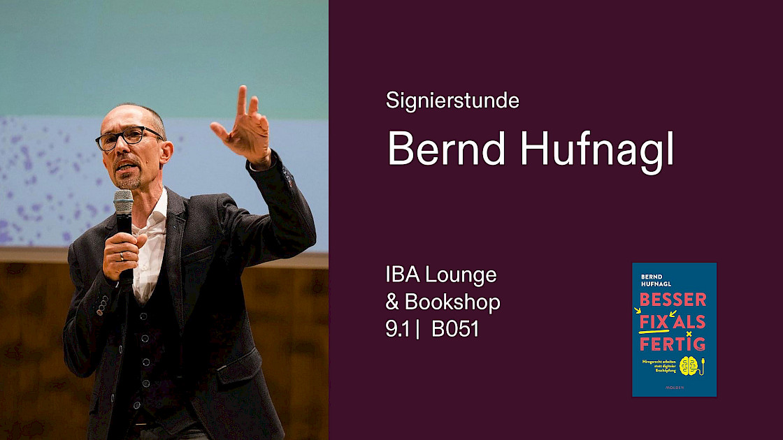 Signierstunde: Bernd Hufnagl