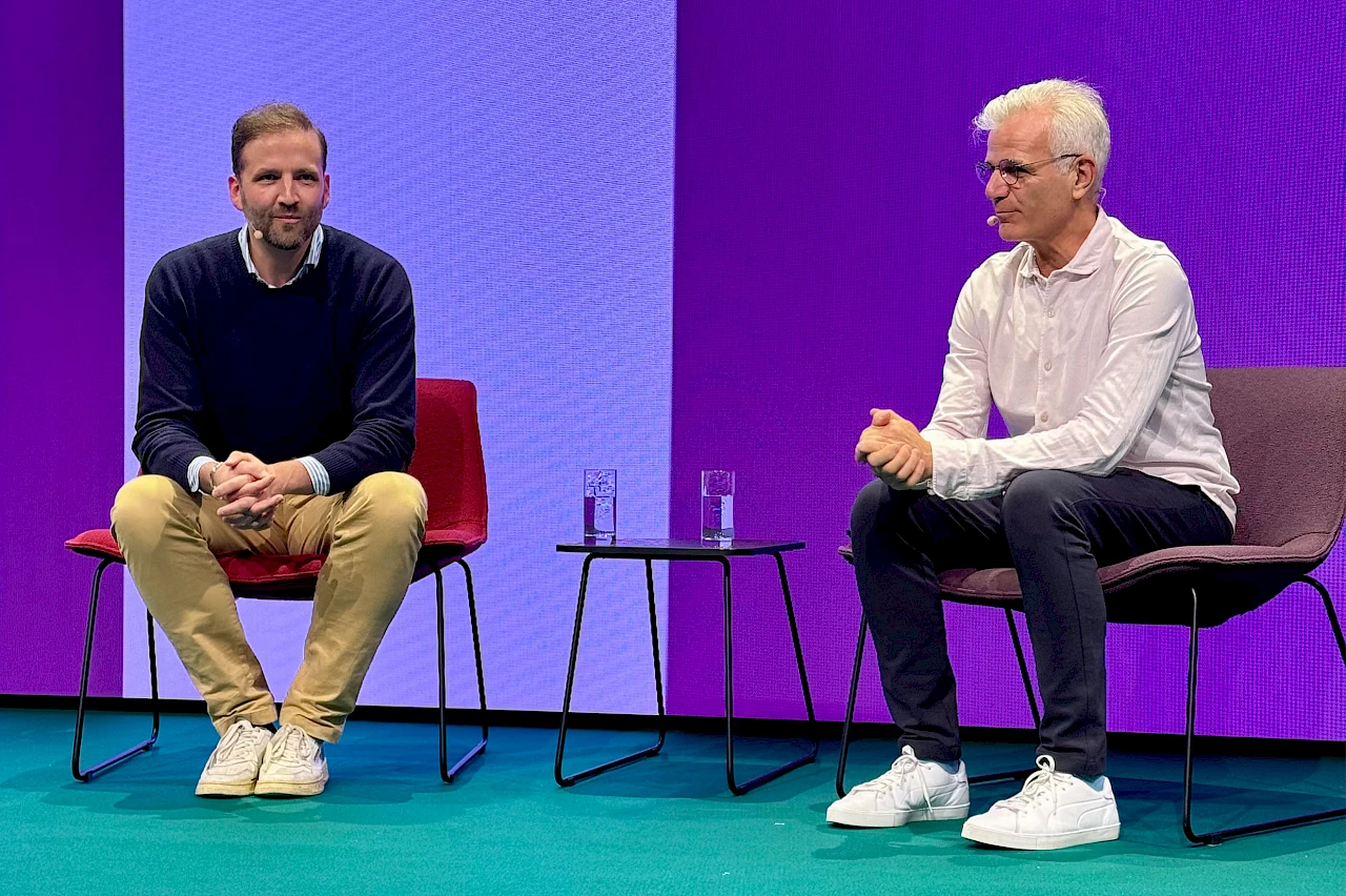 Fabian Kienbaum und Michael Trautmann auf der ORGATEC 2024