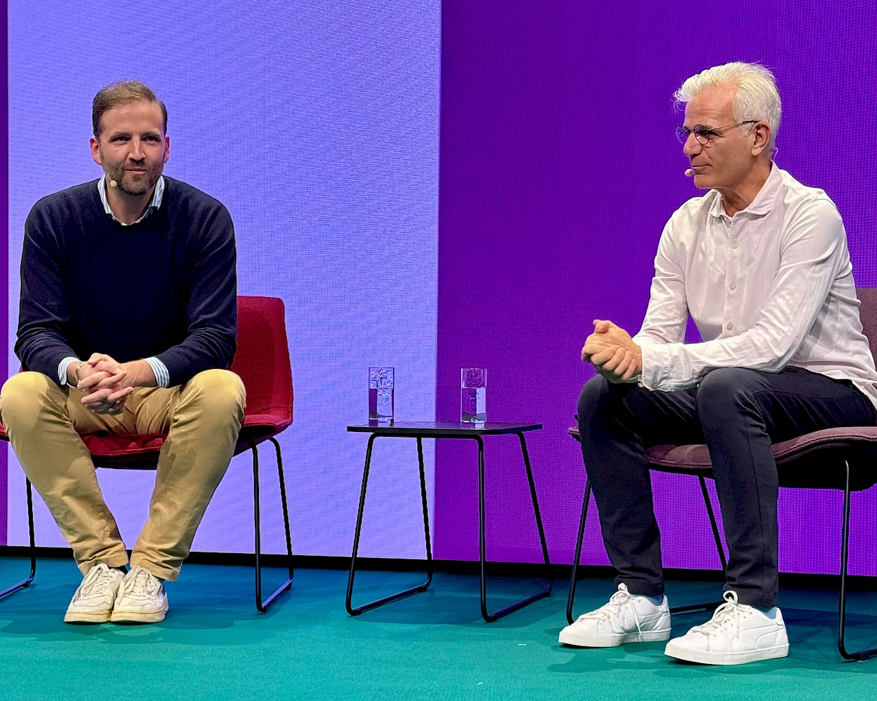 Fabian Kienbaum und Michael Trautmann auf der ORGATEC 2024