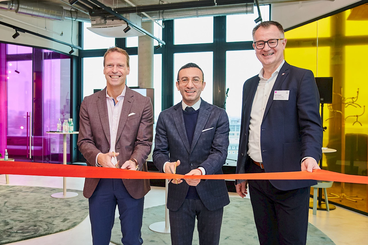 Picture of the opening ceremony of the Nestlé headquarters in Frankfurt am Main. Picture: Nestlé