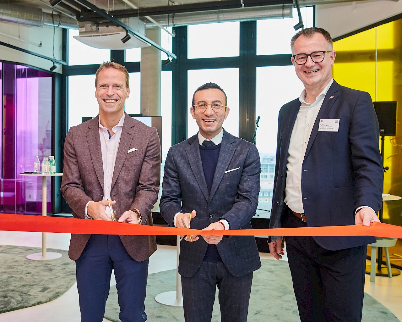 Picture of the opening ceremony of the Nestlé headquarters in Frankfurt am Main. Picture: Nestlé