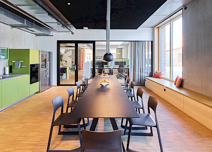 Social Hub für Pausen und Co. Bild: Greb Wohnwork Social Hub für Pausen und Co. Bild: Greb Wohnwork