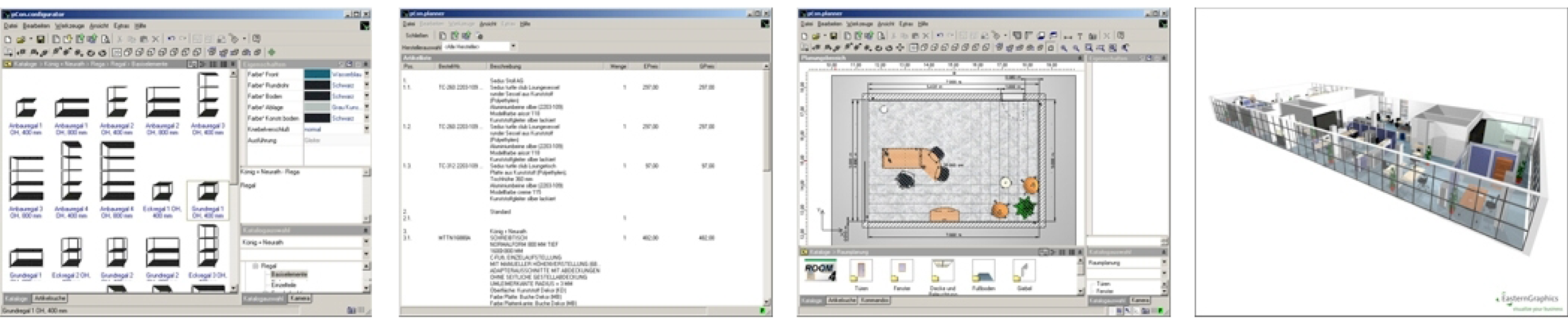 Examples of OFML applications: pCon.configurator, basket, planner