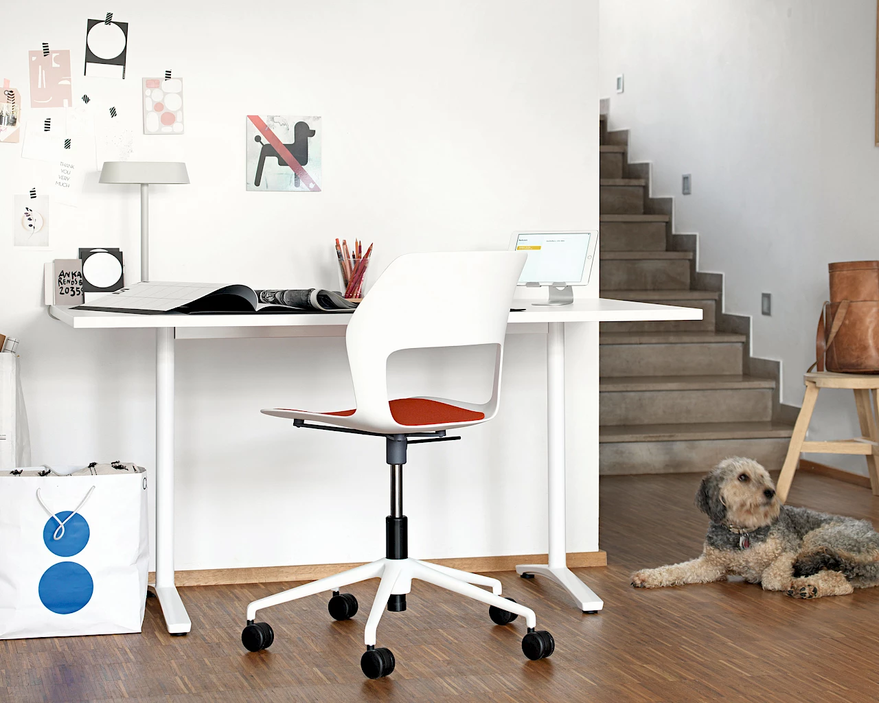 Aline table range with a task chair from the Occo range, Wilkhahn