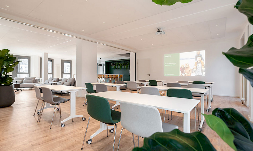 The large seminar room in Mönchengladbachs AOK house